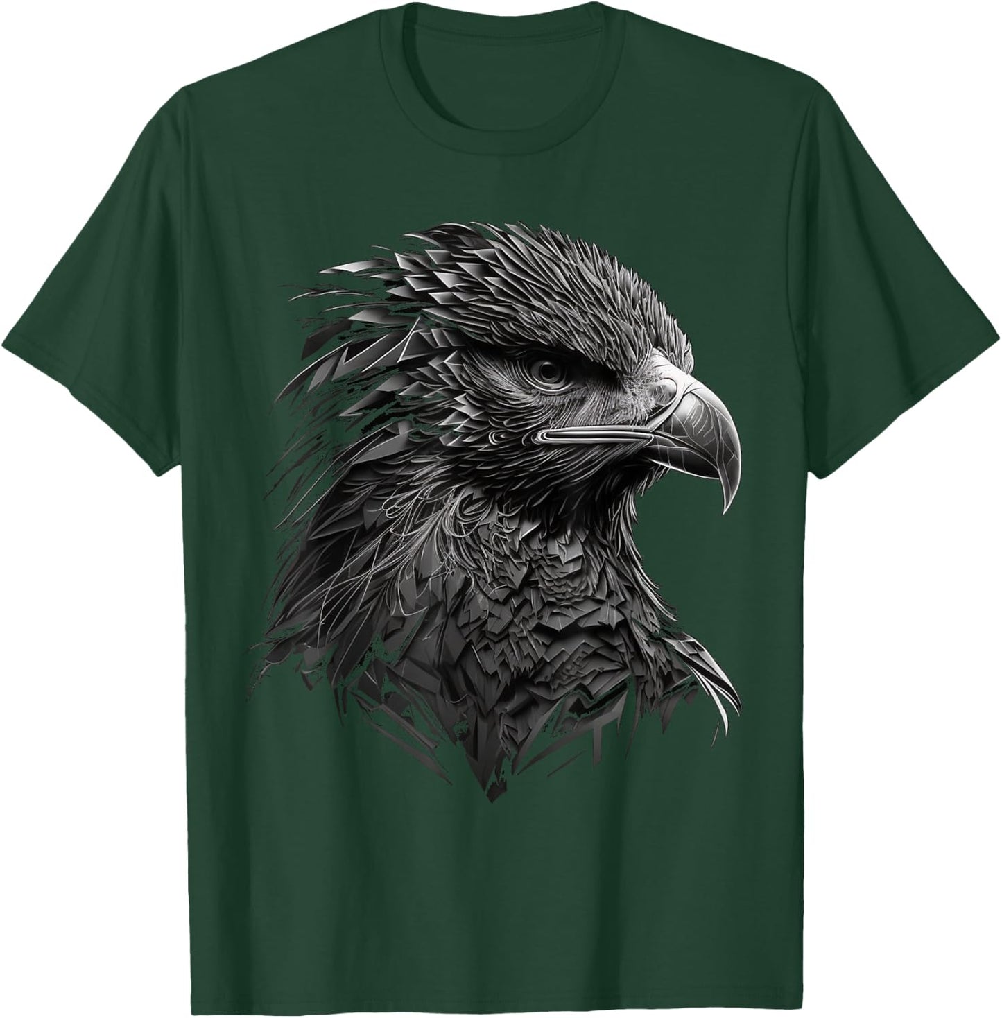 Eagle Bird Falcon Bird Motif Animal T-Shirt - T-Shirt | Forest