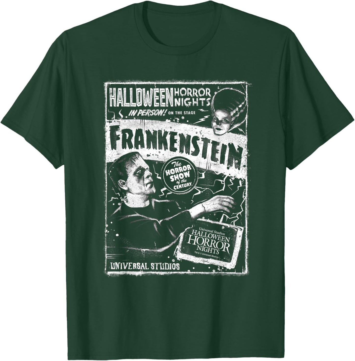 Halloween Horror Nights Frankenstein & Bride of Frankenstein T-Shirt - T-Shirt | Forest