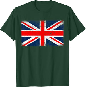 Union Jack Flag United Kingdom Great Britain England British T-Shirt - T-Shirt | Forest