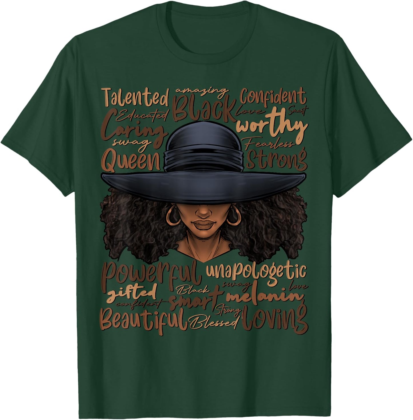 African Black History African American Ladies Juneteenth T-Shirt - T-Shirt | Forest