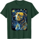 Pitbull Dog Starry Night Men Women Girls Kids T-Shirt - T-Shirt | Forest