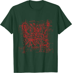 Pierce The Veil - Misadventures Cover in Red Print T-Shirt - T-Shirt | Forest
