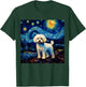 Surreal Starry Night Maltese Dog Women Girls Kids T-Shirt - T-Shirt | Forest