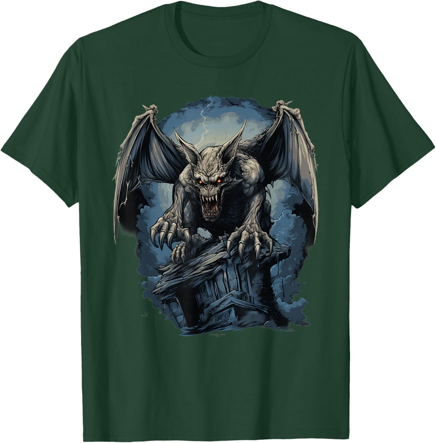 Retro Style Gargoyle T-Shirt - T-Shirt | Forest