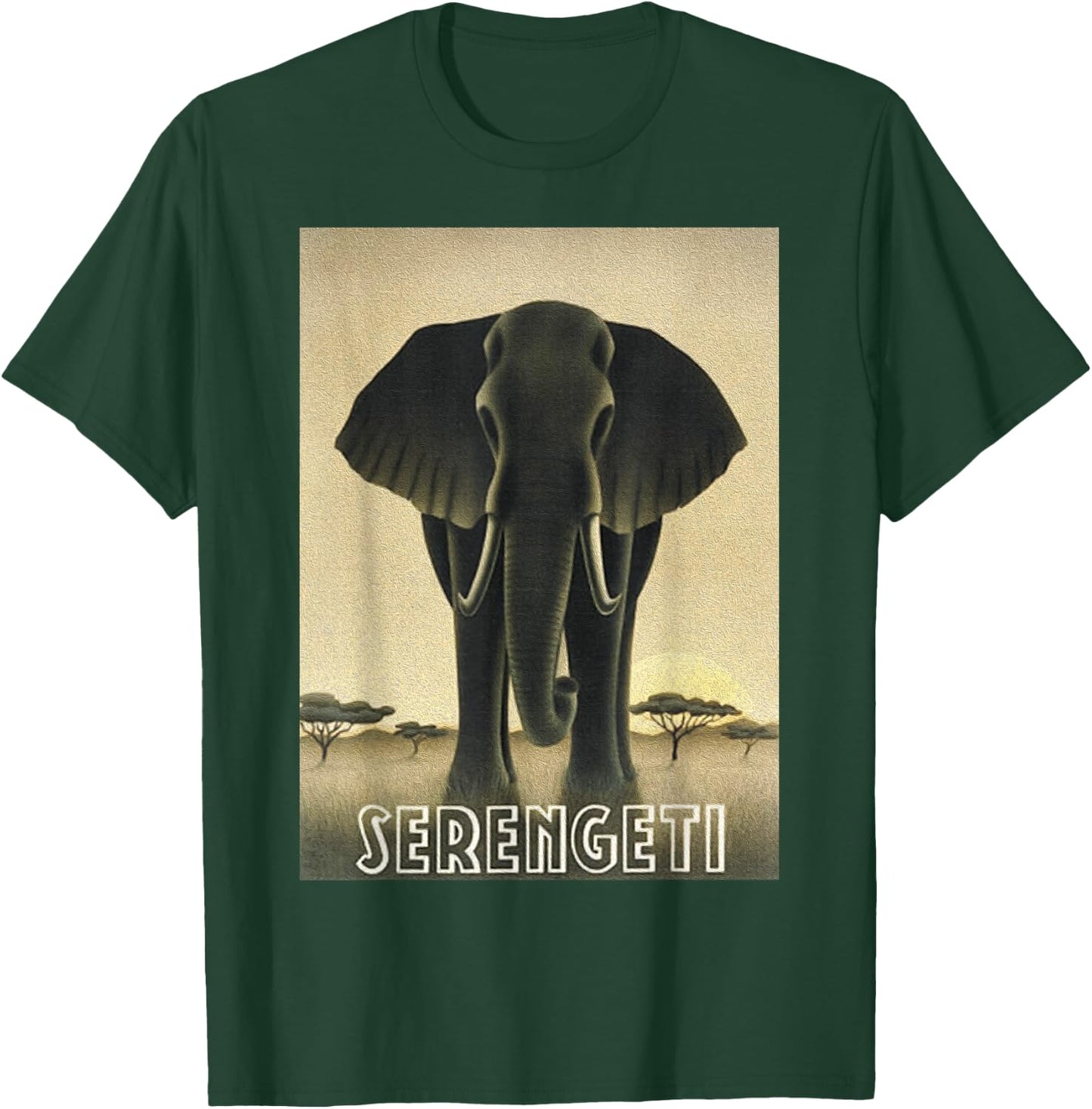 Africa Serengeti Tanzania Majestic African Elephant T-Shirt - T-Shirt | Forest