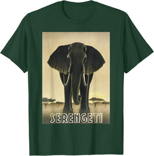 Africa Serengeti Tanzania Majestic African Elephant T-Shirt - T-Shirt | Forest