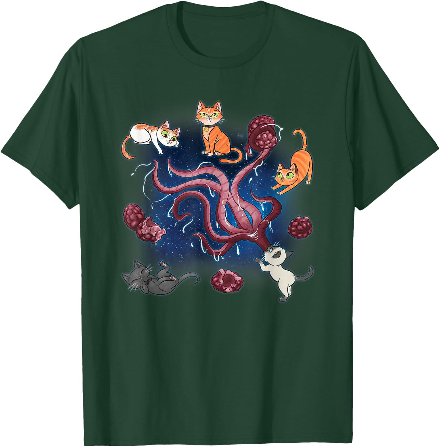 Marvel Studios The Marvels Goose & Flerkittens in Space Cute T-Shirt - T-Shirt | Forest