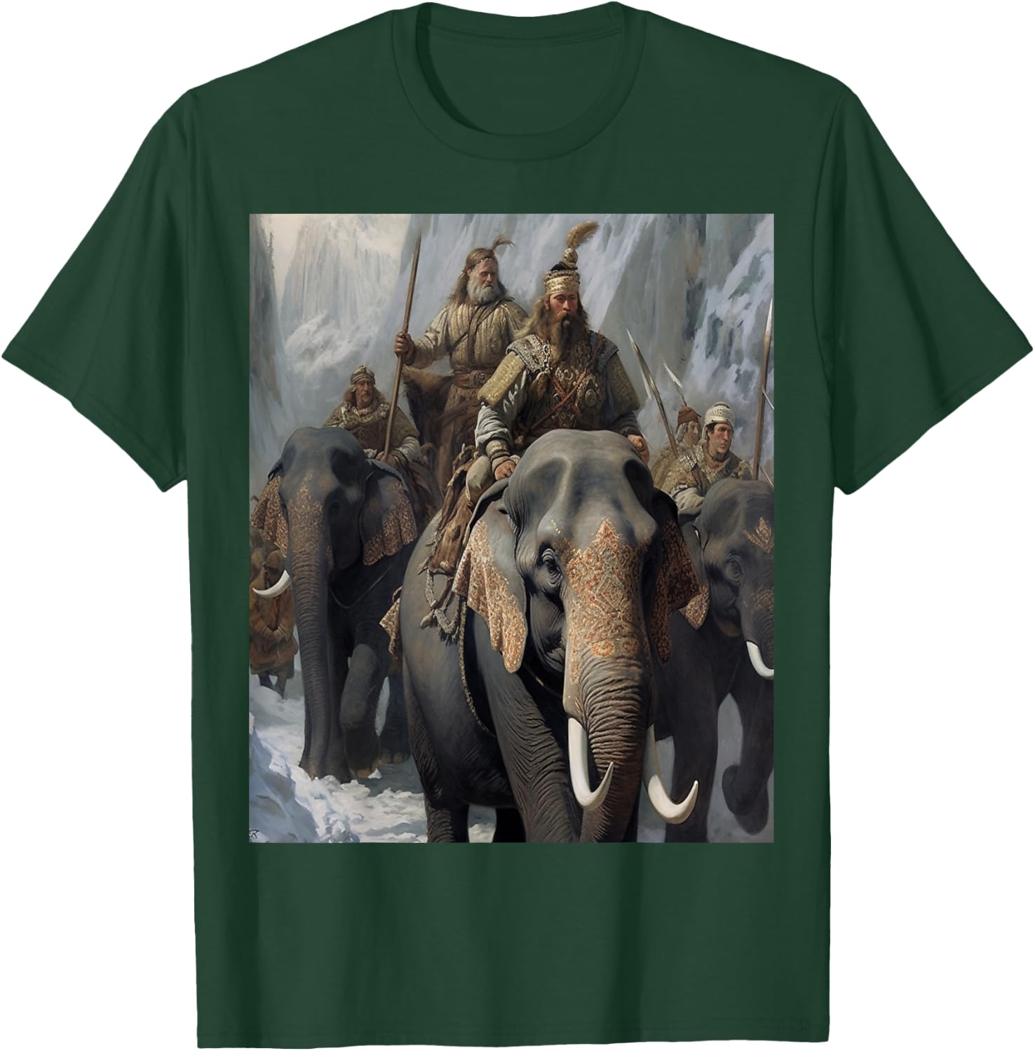 No. 2, History, General Hannibal and his Elephants T-Shirt - T-Shirt | Forest