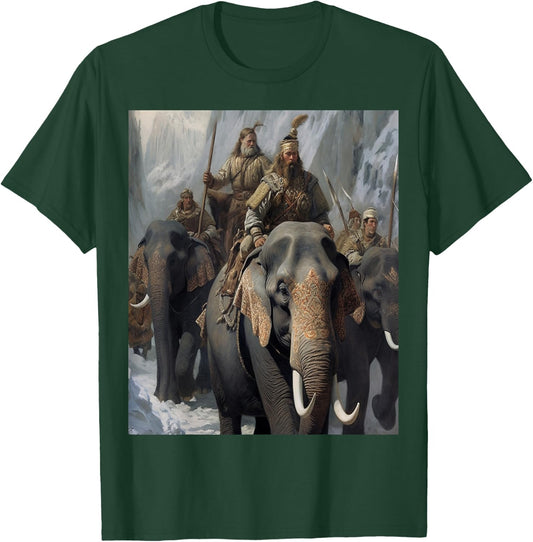 No. 2, History, General Hannibal and his Elephants T-Shirt - T-Shirt | Forest