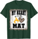 Wrestling Mom My Heart is On The Mat T-Shirt - T-Shirt | Forest