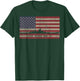 USS Iowa BB-61 WW2 Battleship USA American Flag T-Shirt - T-Shirt | Forest