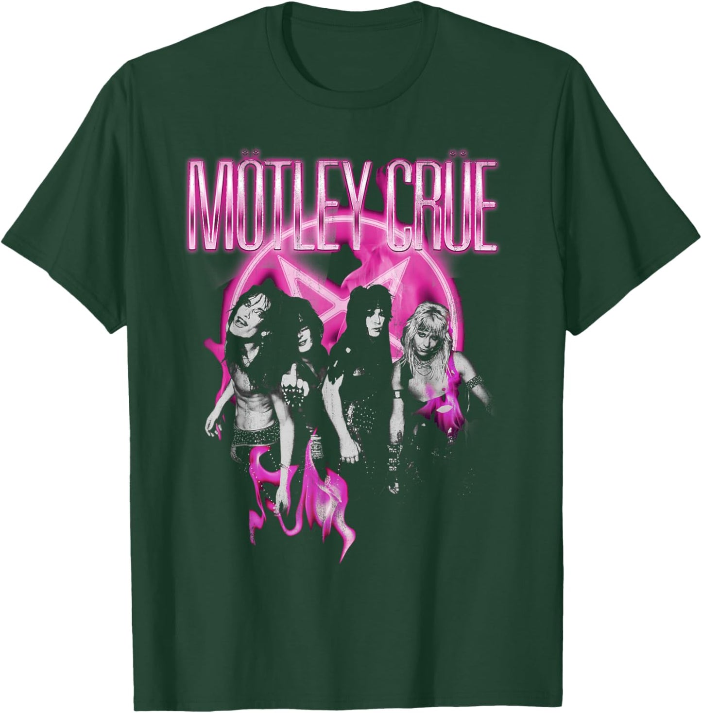 Mötley Crüe – Shout Neon Pink T-Shirt - T-Shirt | Forest