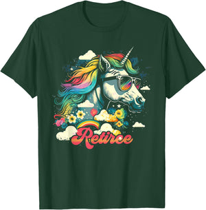 Rainbow Unicorn Retiree | Retirement T-Shirt - T-Shirt | Forest