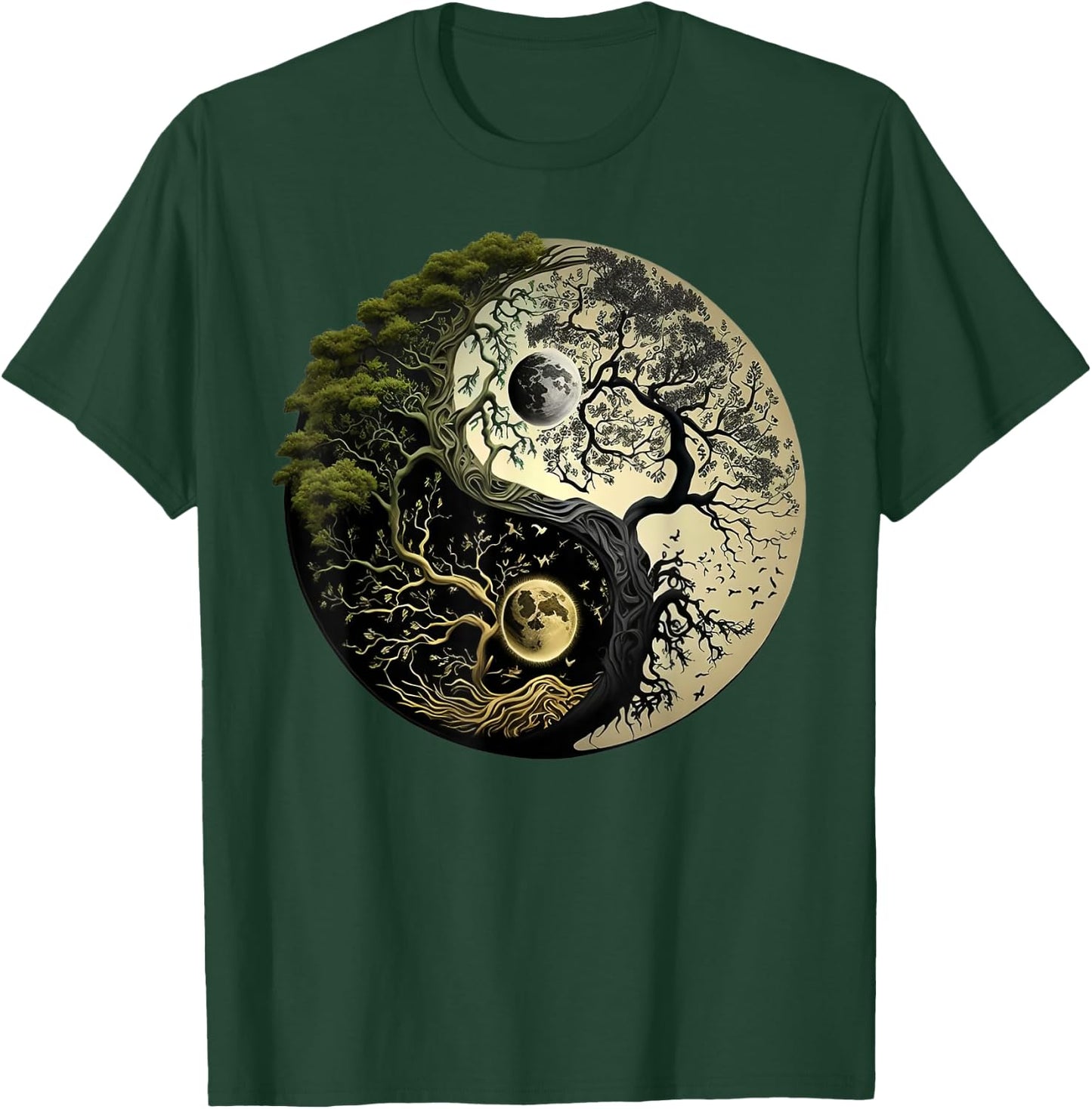 Yin Yang Tree of Life Funny T-Shirt - T-Shirt | Forest