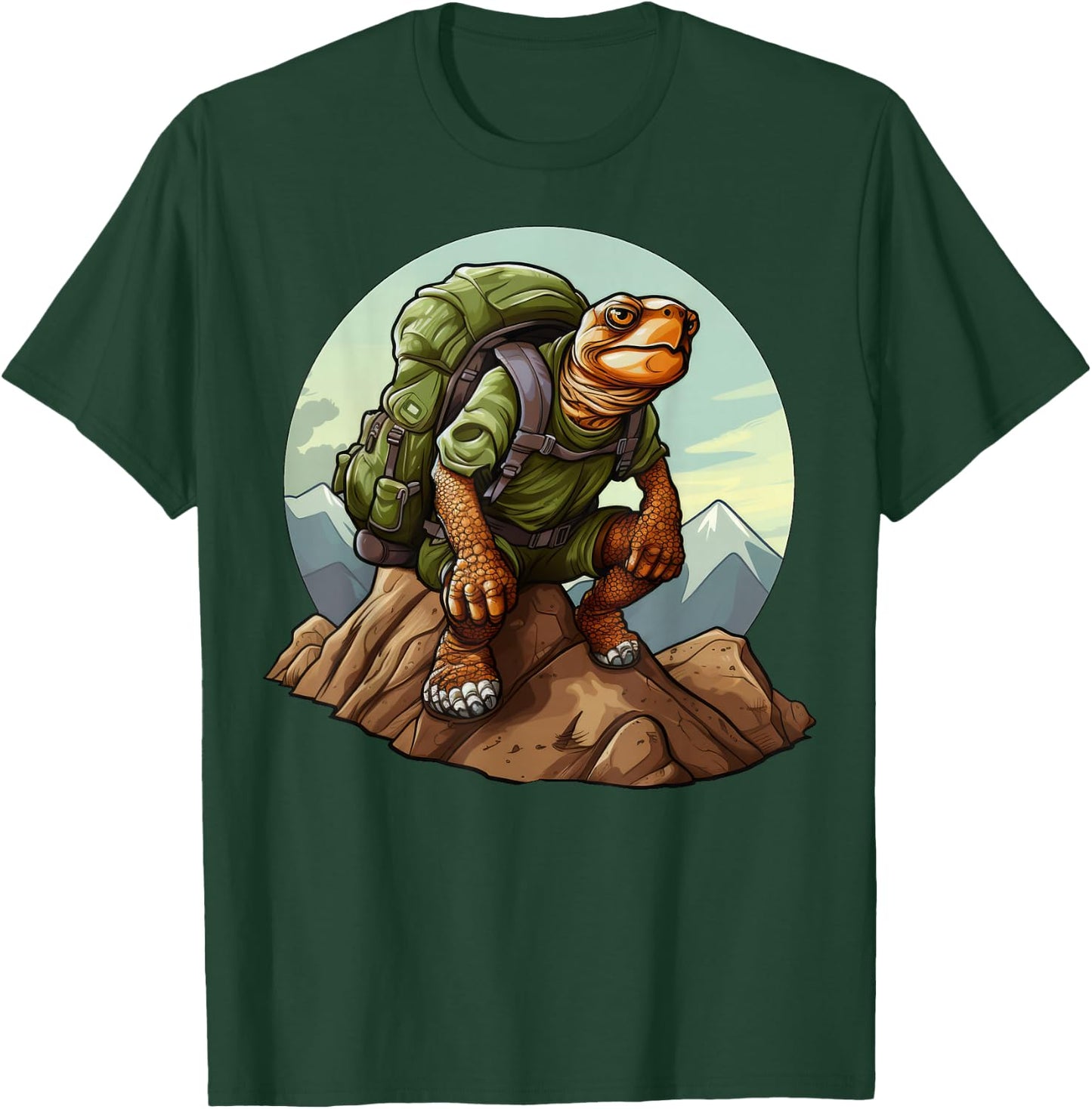 Tortoise Mountaineering / Hiking Turtles T-Shirt - T-Shirt | Forest