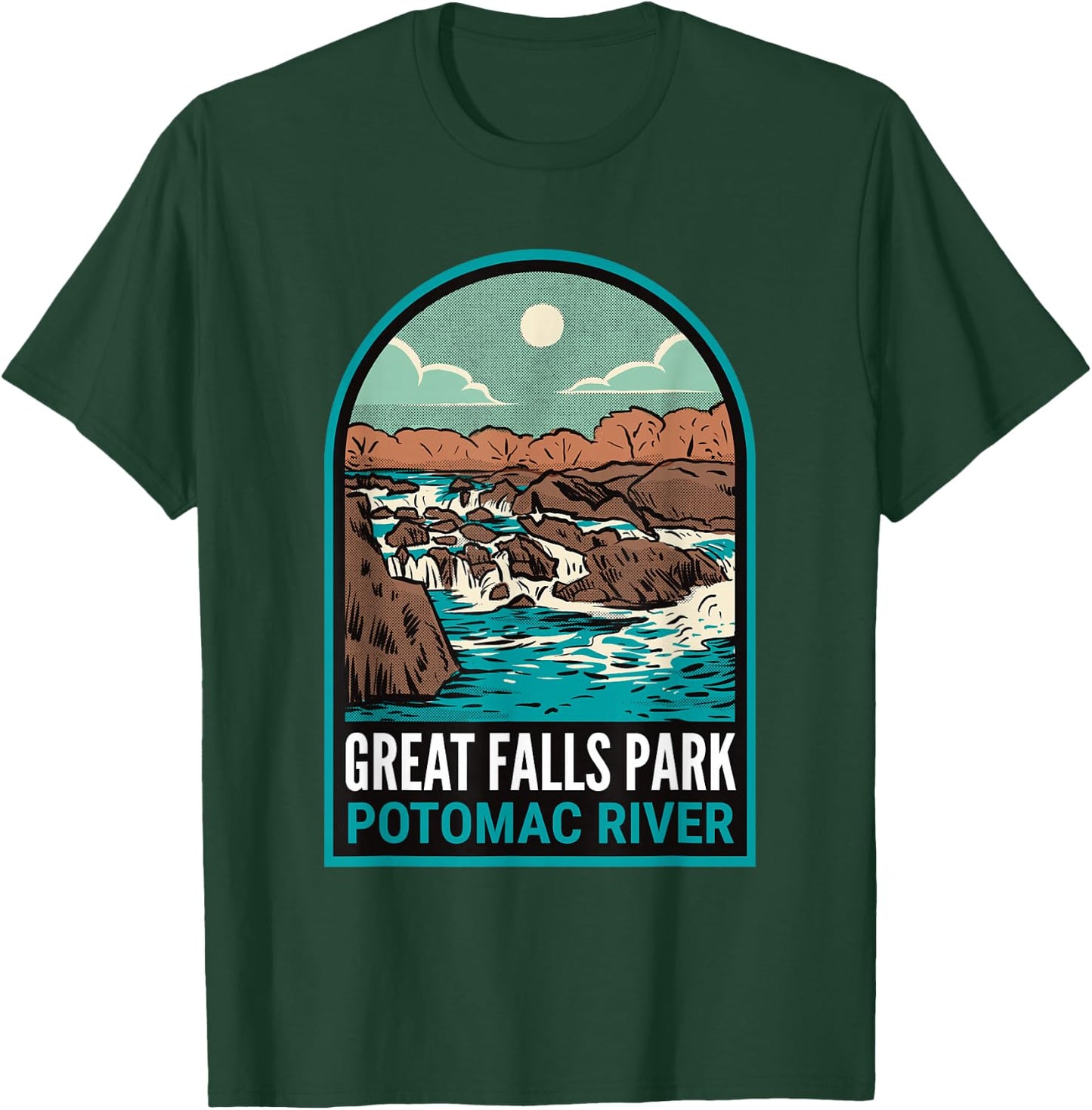 Great Falls Park Virginia Maryland T-Shirt - T-Shirt | Forest