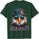 USA American Flag Patriotic Eagle 4th of July T-Shirt - T-Shirt | Forest