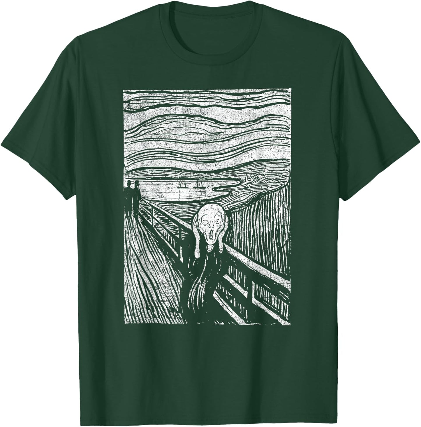 The Scream Famous Art by Munch Artist Painting Vintage T-Shirt - T-Shirt | Forest