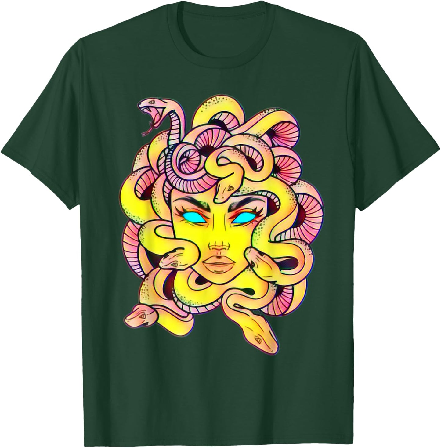 Cute Medusa T - Scary Greek Mythology Female Monster Medusa T-Shirt - T-Shirt | Forest