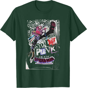 Marvel Spider-Man Across The Spider-Verse Part 1 Spider-Punk T-Shirt - T-Shirt | Forest