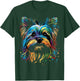 Colorful Yorkie Yorkshire Terrier Dog Face Painting Black Women Kids T-Shirt - T-Shirt | Forest