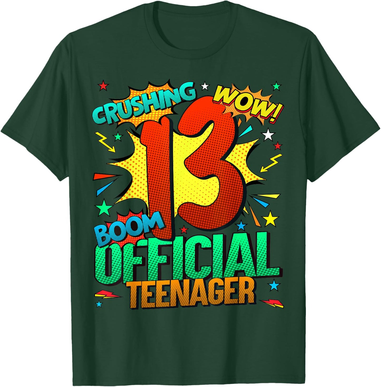Official Teenager 13th Birthday Comic Awesome Since 2010 T-Shirt - T-Shirt | Forest