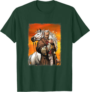 Marvel X-Men Old Man Logan & His Horse Vintage Poster T-Shirt - T-Shirt | Forest