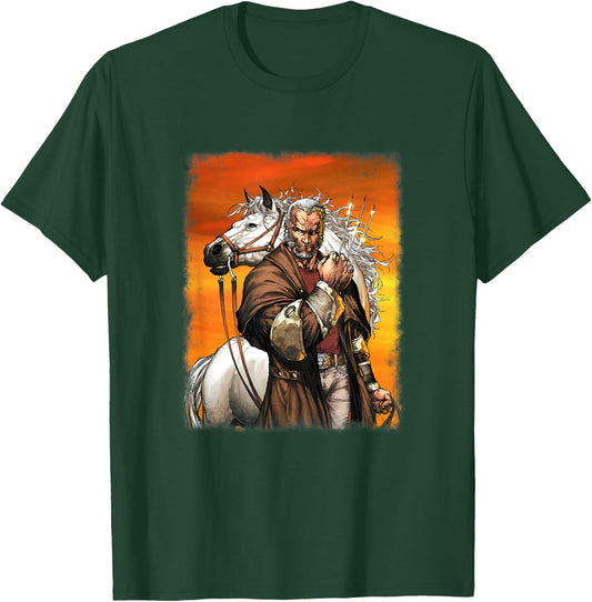 Marvel X-Men Old Man Logan & His Horse Vintage Poster T-Shirt - T-Shirt | Forest