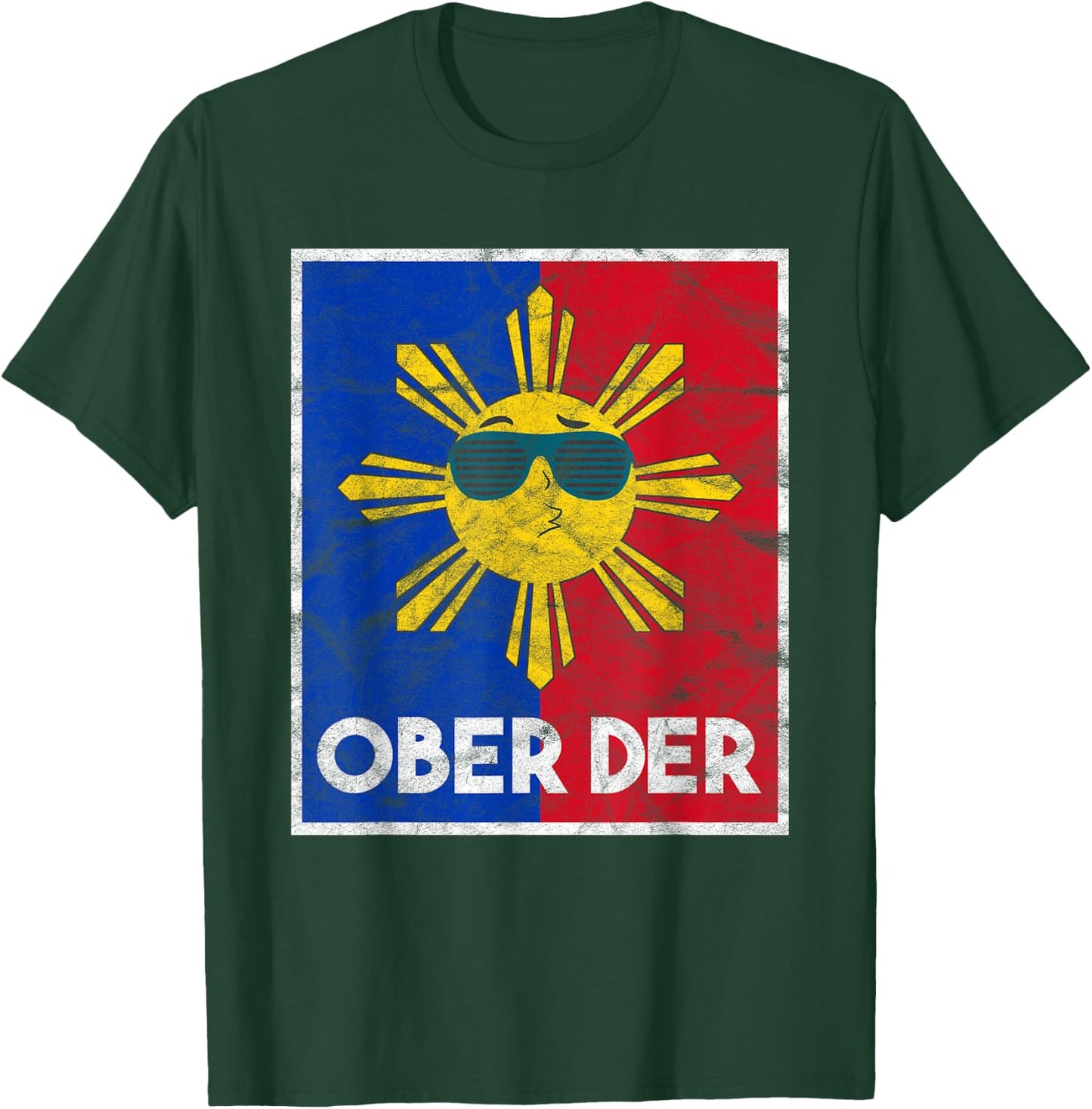 Philippines Filipina Pride Filipino Flag Ober Der Sun T-Shirt - T-Shirt | Forest