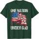 One Nation Under God American Usa Us America Patriotic Us T-Shirt - T-Shirt | Forest