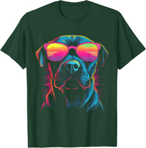 Pit Bull Mom Dog Lover Colorful Artistic Pitbull Owner Women T-Shirt - T-Shirt | Forest
