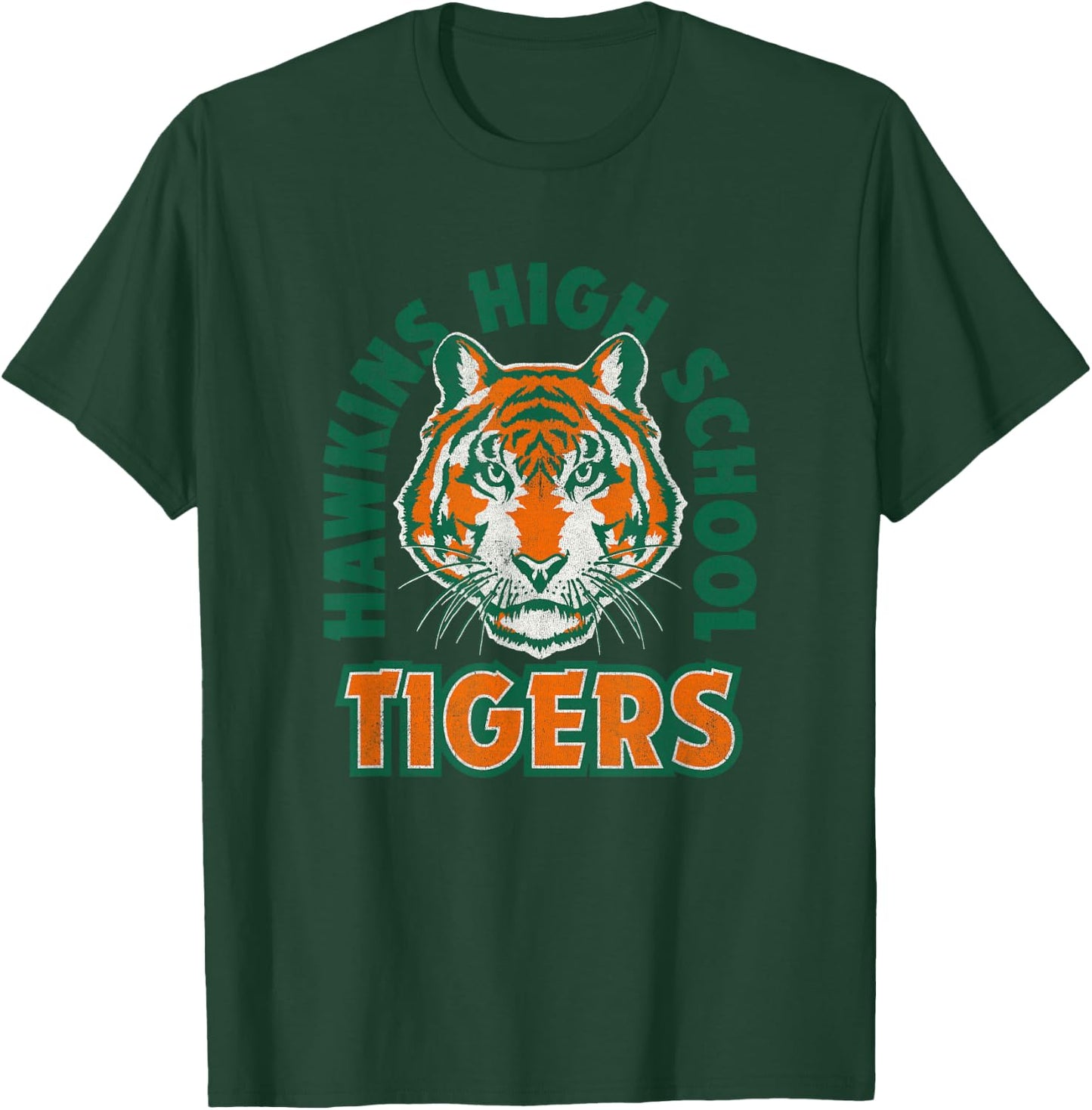 Stranger Things Retro Hawkins High School 1986 Collegiate T-Shirt - T-Shirt | Forest