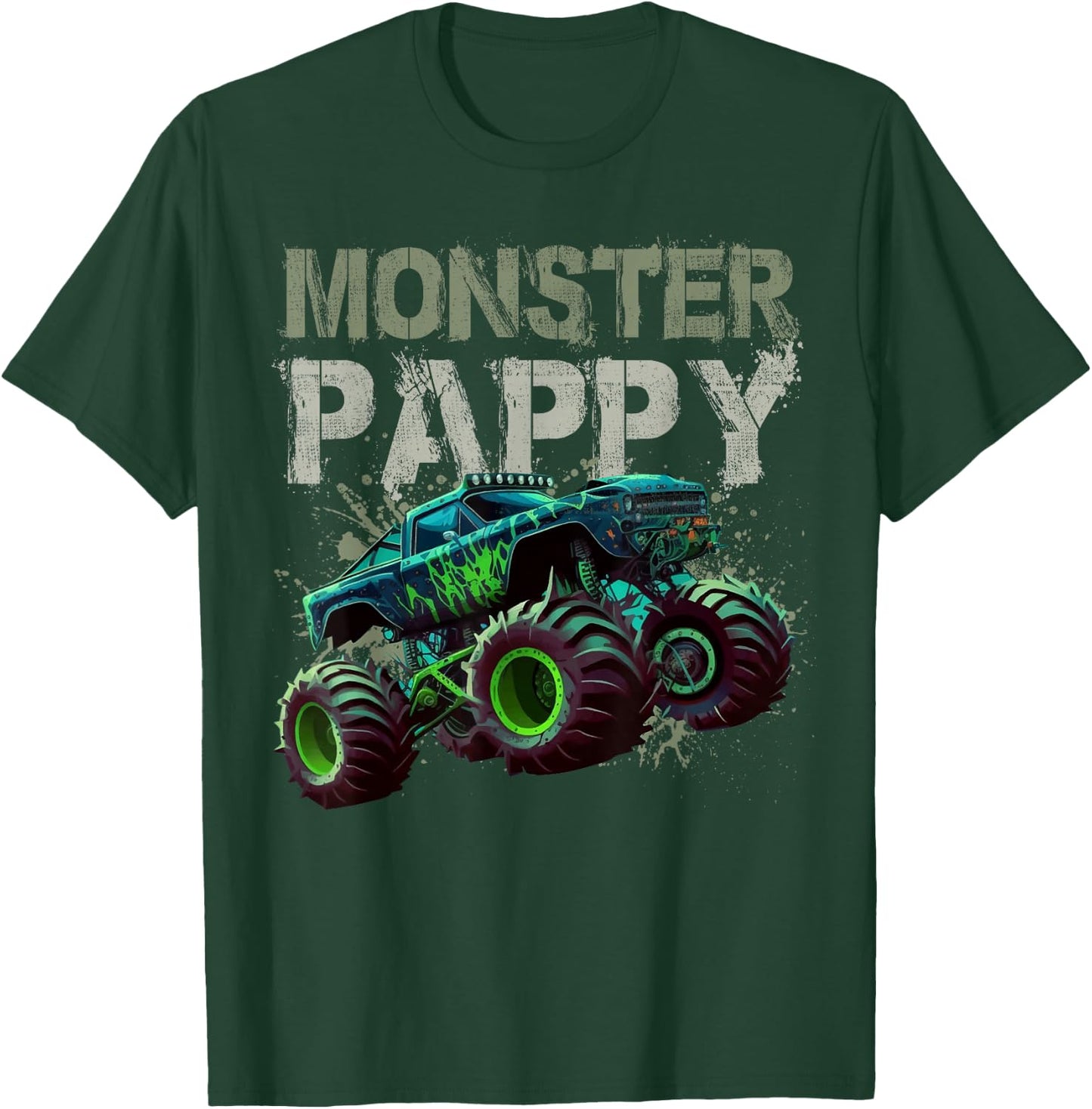 Monster Truck Pappy Family Matching Monster Truck Lovers T-Shirt - T-Shirt | Forest
