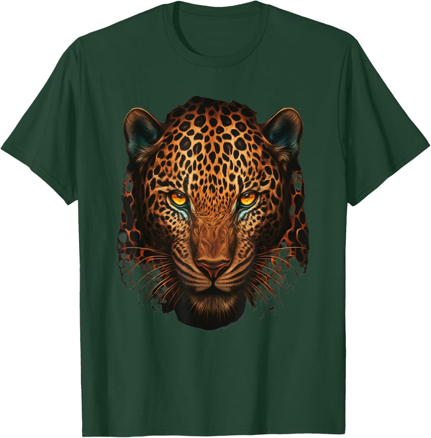 Jaguar face & head for lover Animal Wild T-Shirt - T-Shirt | Forest
