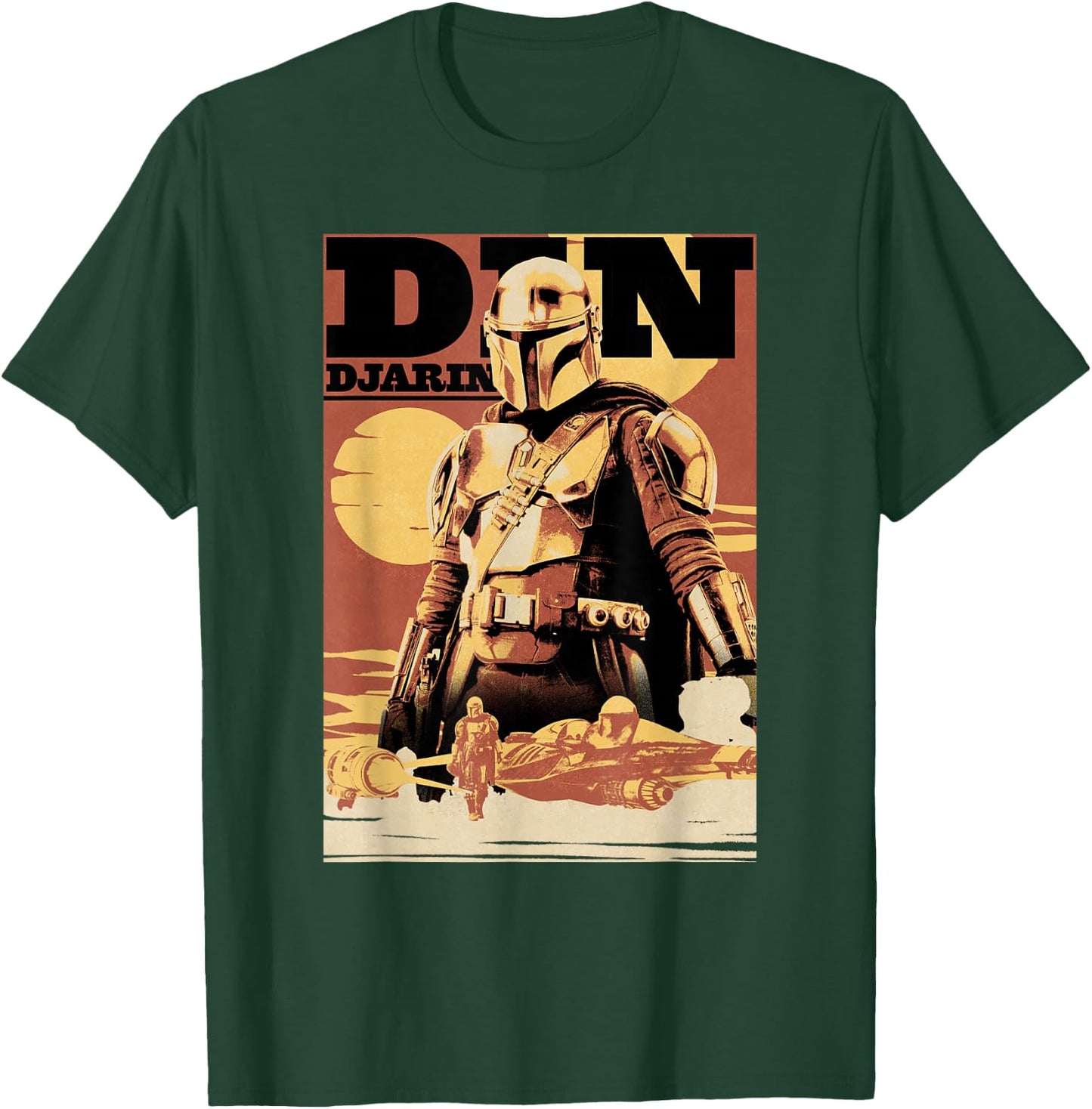 Star Wars The Book Of Boba Fett Din Djarin Tatooine T-Shirt - T-Shirt | Forest