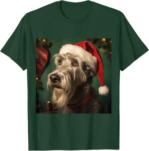 Christmas Irish Wolfhound - Irish Wolfhound Christmas T-Shirt - T-Shirt | Forest