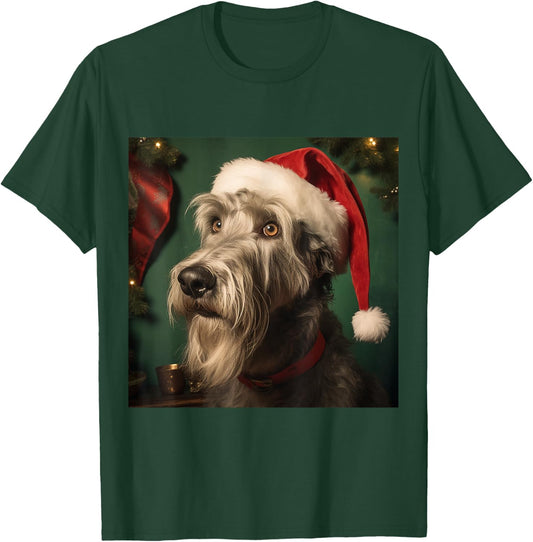 Christmas Irish Wolfhound - Irish Wolfhound Christmas T-Shirt - T-Shirt | Forest
