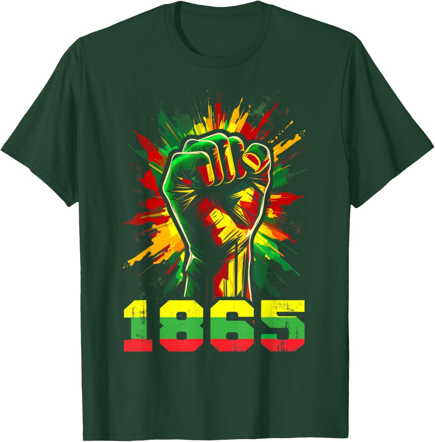 Juneteenth 1865 Black History African American Freedom T-Shirt - T-Shirt | Forest