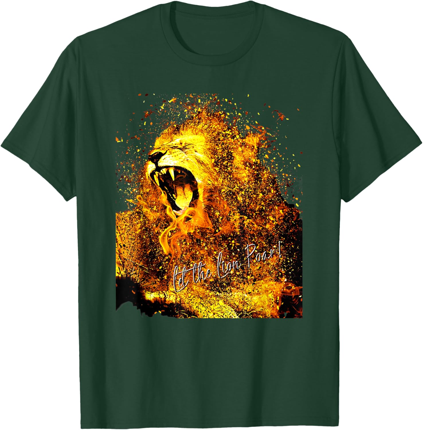 Let The Lion Roar! Christian Worship Gift T-Shirt - T-Shirt | Forest