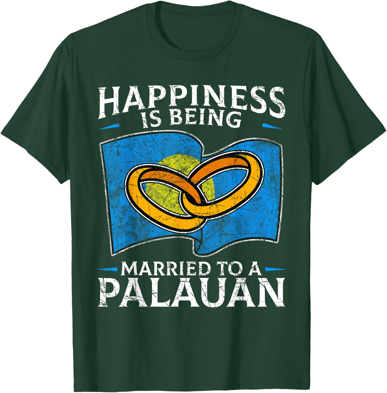 Palauan Wedding Republic of Palau Heritage Marriage T-Shirt - T-Shirt | Forest