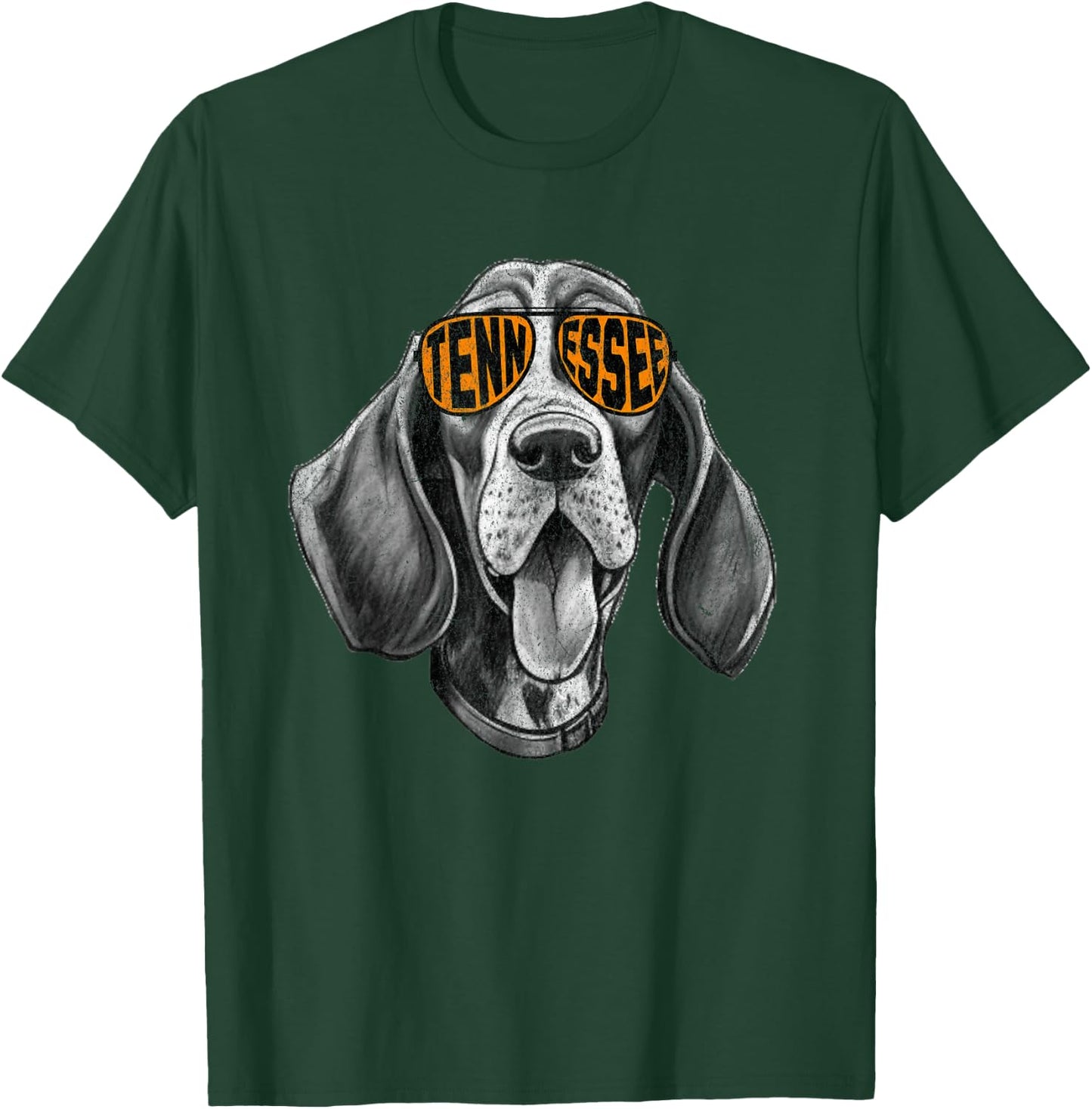 Tennessee Dog Sport Lovers | Tennessee Coonhound Fan T-Shirt - T-Shirt | Forest