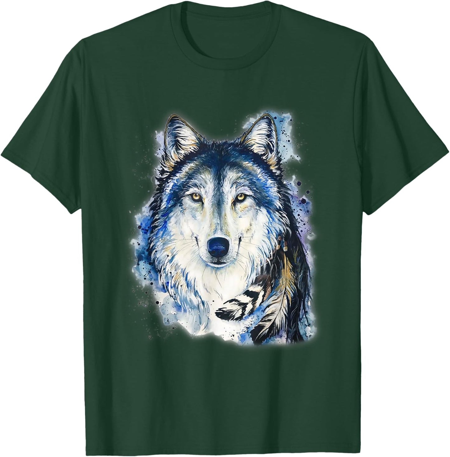 Vintage wolf Shirt wolf women Lovers for boys and girls T-Shirt - T-Shirt | Forest
