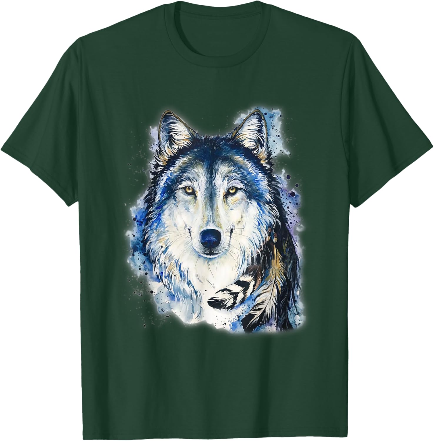 Vintage wolf Shirt wolf women Lovers for boys and girls T-Shirt - T-Shirt | Forest