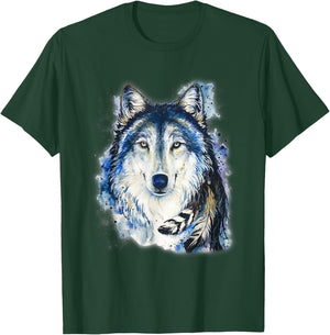Vintage wolf Shirt wolf women Lovers for boys and girls T-Shirt - T-Shirt | Forest