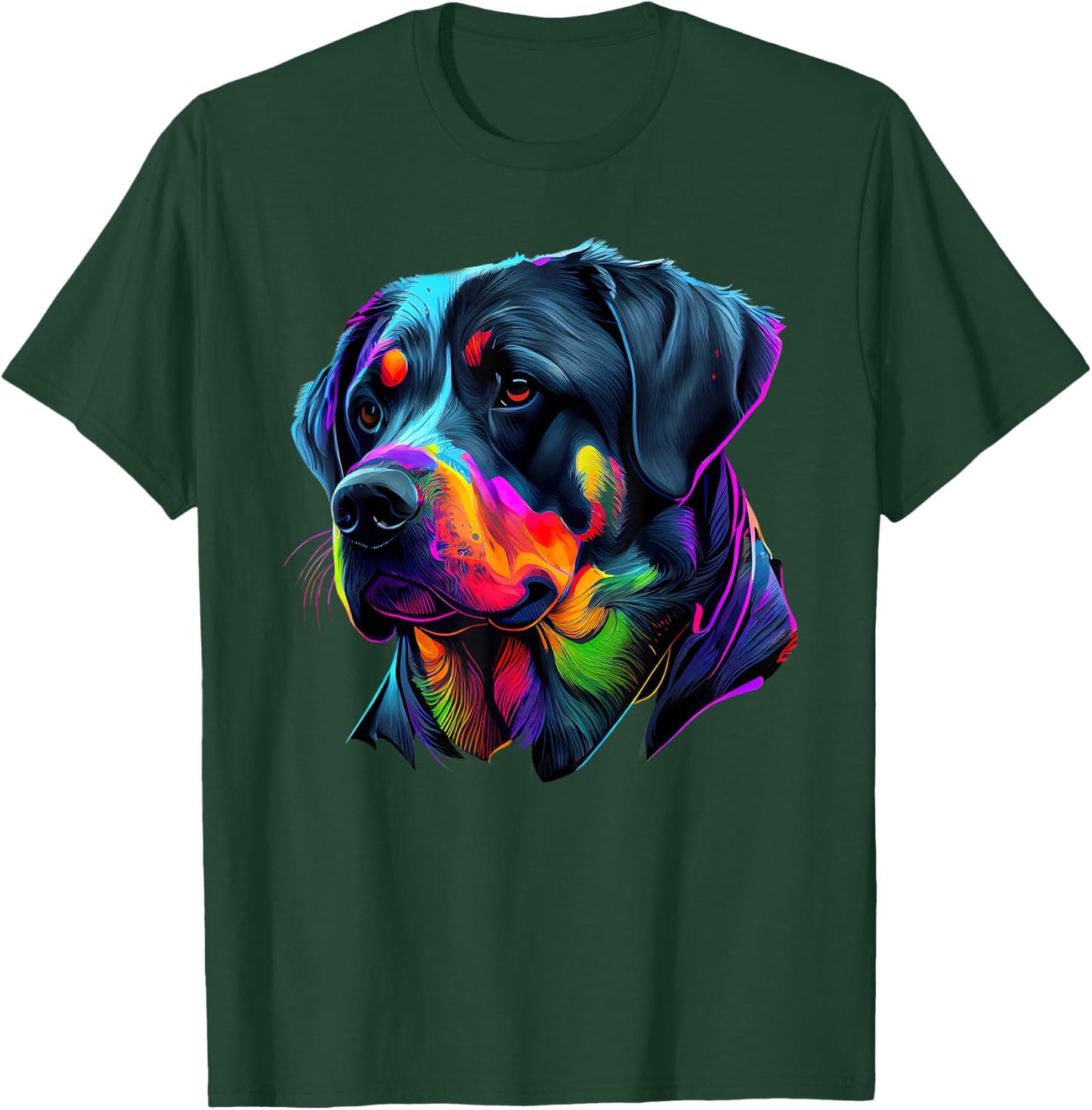 Rottweiler Pop Art Design Funny Rottweiler T-Shirt - T-Shirt | Forest