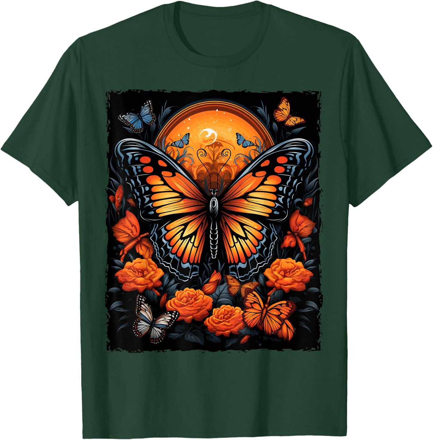 Monarch Butterfly Halloween T-Shirt - T-Shirt | Forest
