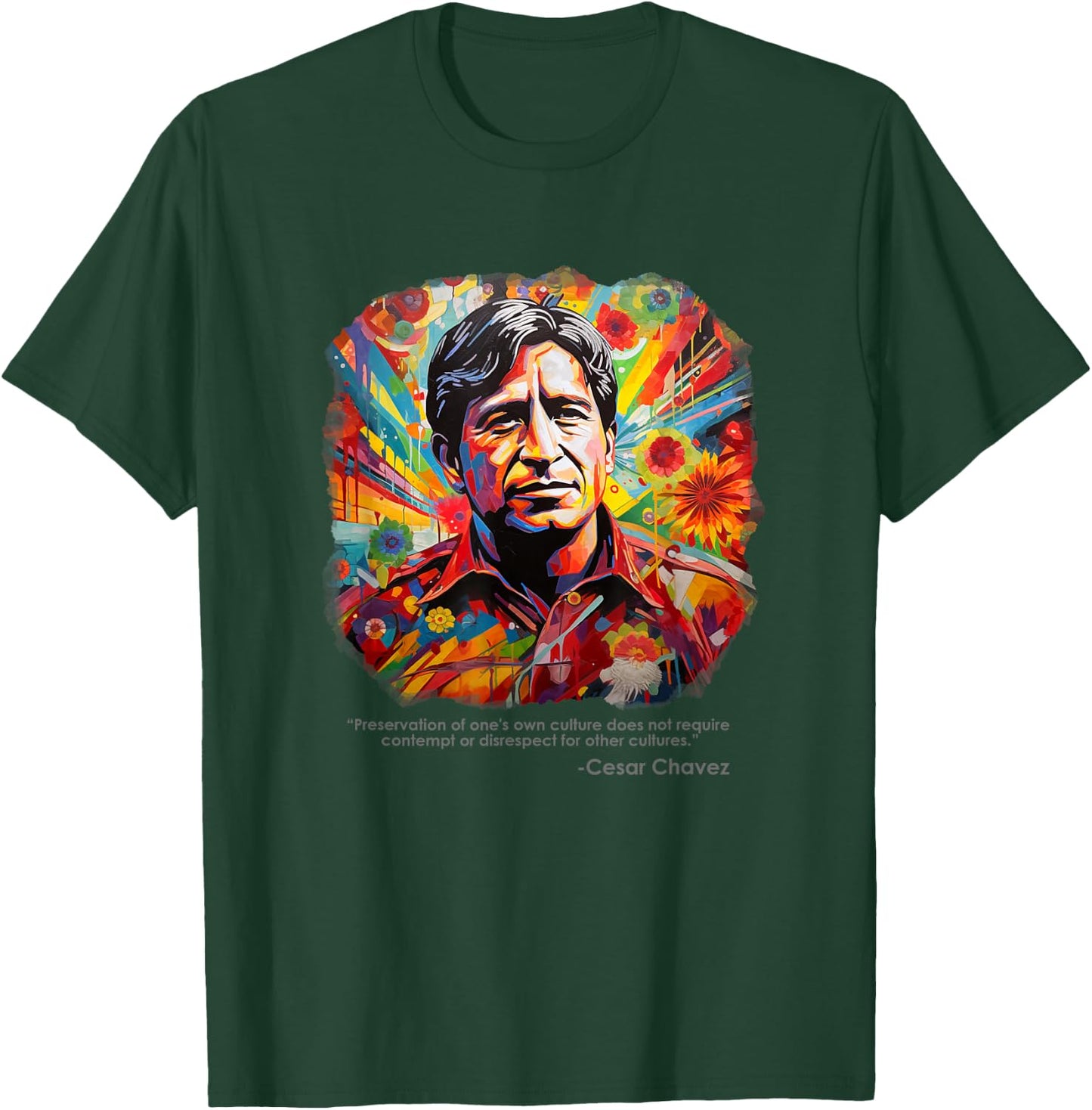 Cesar Chavez, Hispanic Heritage Month T-Shirt - T-Shirt | Forest
