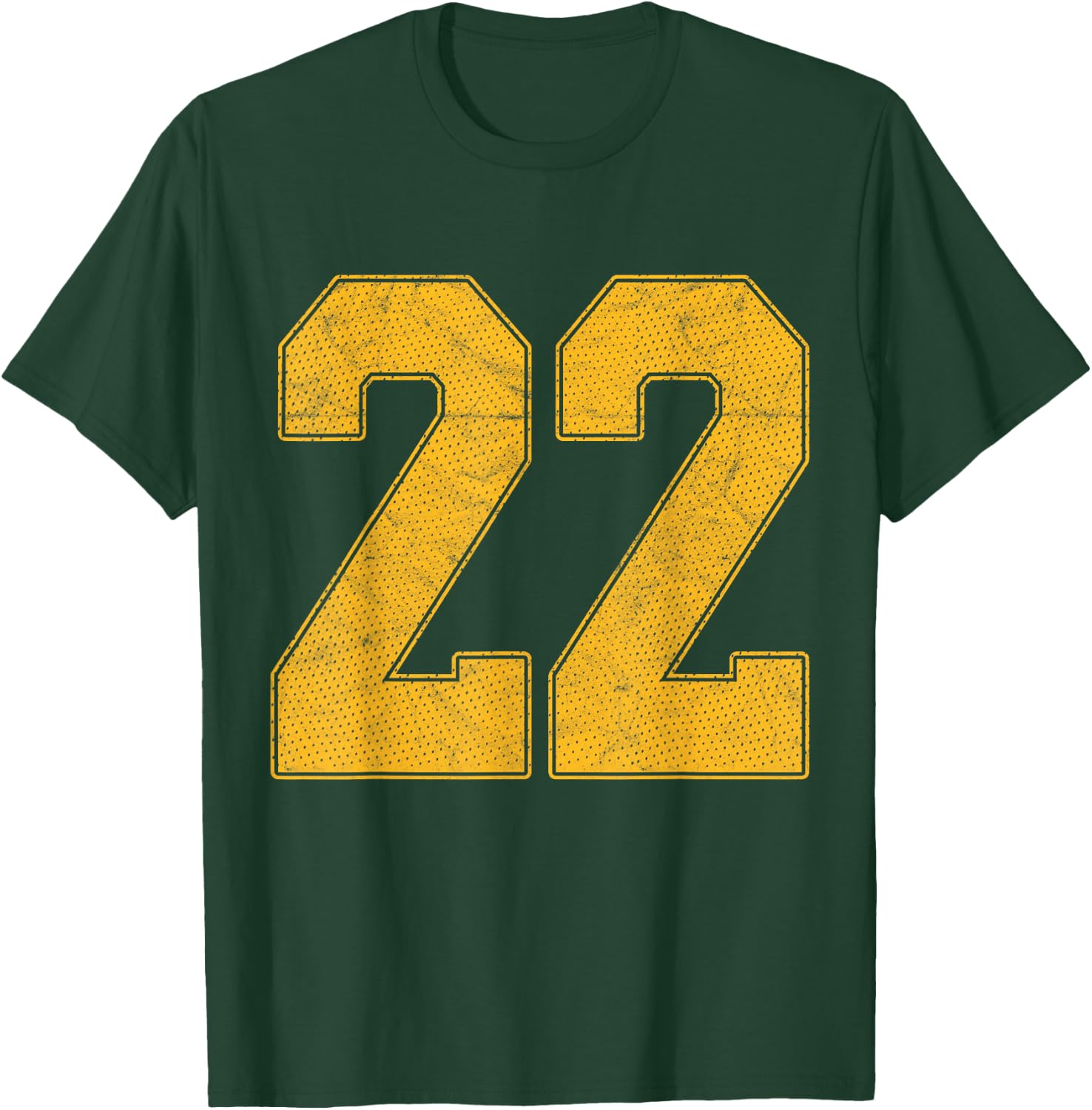 Number 22 Numbered Uniform Sports Team Jersey 22nd Birthday T-Shirt - T-Shirt | Forest