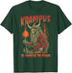 Christmas Krampus Is Coming Hail Santa Funny Xmas Clothing T-Shirt - T-Shirt | Forest