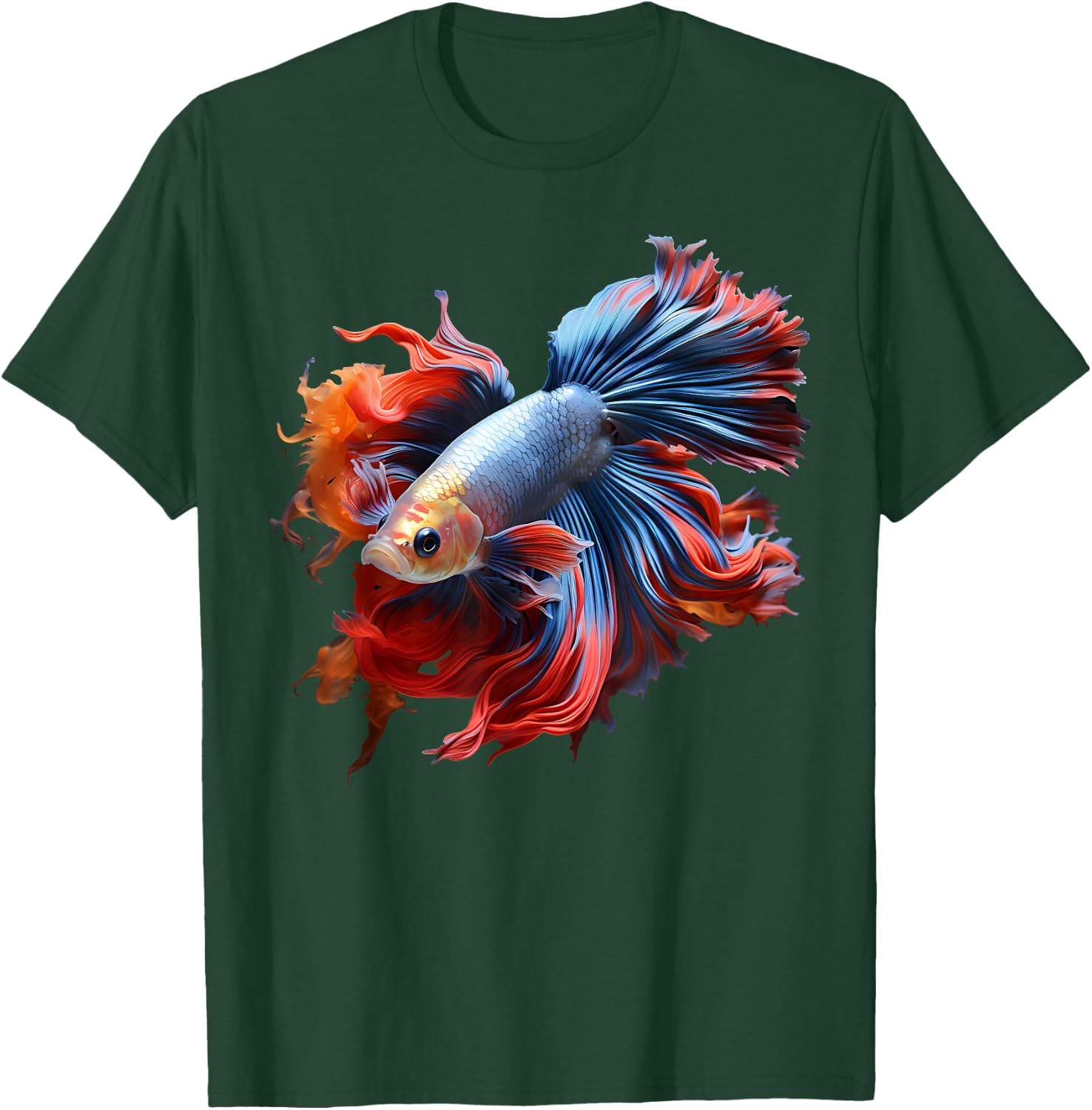 Colorful Fish Make Life Betta Fighting Fish Nano Aquarium T-Shirt - T-Shirt | Forest